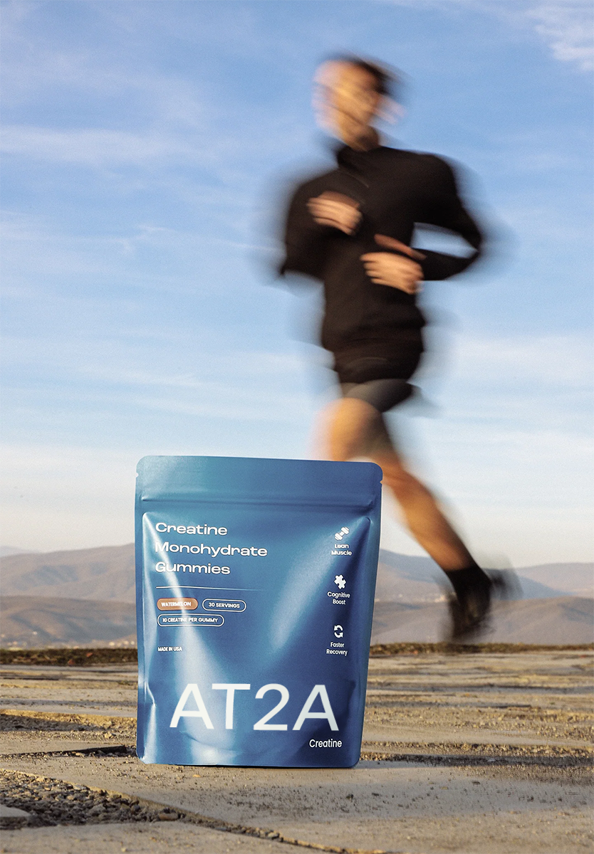 AT2A creatine pouch with runner in motion